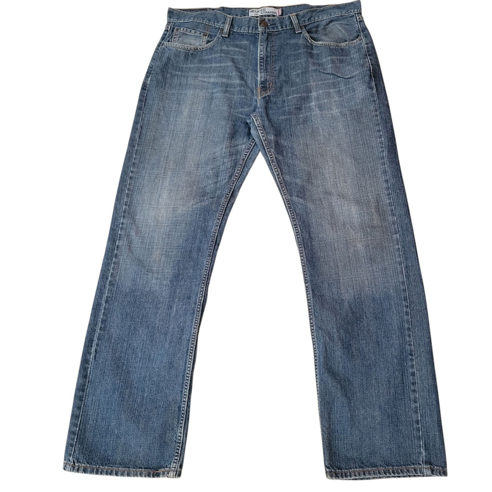 Levi's Relaxed Straight 100% Cotton Jeans Size 38/34 Men's Excellent Condition
